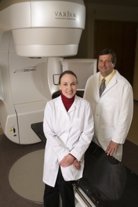 drs. zimmerman and shevach with truebeam 300